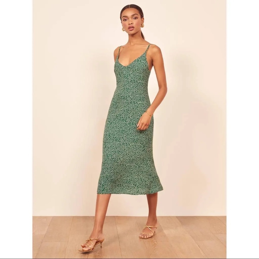 Reformation Alexandra Midi Slip Dress - Size 6